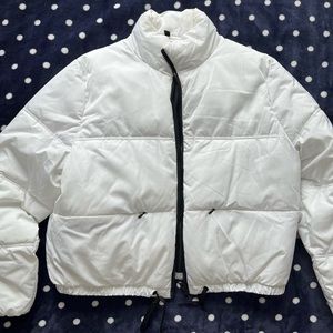 WHITE PUFFER JACKET